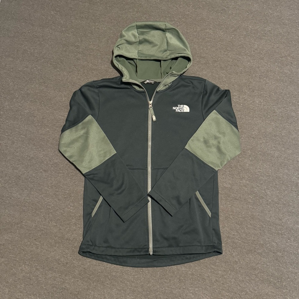 The North Face Kids Performance Jacket - Olive and Dark Green